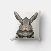 Hair - Rabbit Throw Pillow