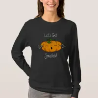 Funny Halloween Let's Get Smashed Pumpkin   T-Shirt