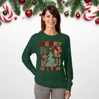 Boho Merry Christmas Retro Woman's T-Shirt