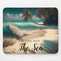 In Love with the Sea | Tropical Art Mouse Pad