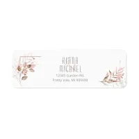 Dreamy Foliage Wedding V2 Blush Pink ID817 Label