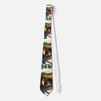 Sugar Glider in Furry Tree Truck Hanging Bed Neck Tie