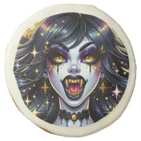 Comic Book Style Vampire Halloween Party  Sugar Cookie