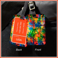 [Tequila Sunrise] Bright Tropical Island Vacation Luggage Tag