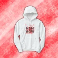 MOM WOW black on red | Hoodie