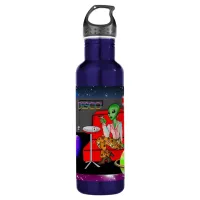 1970's Retro Extraterrestrial in Disco Lounge Stainless Steel Water Bottle