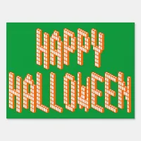 Halloween Blox Text Yard Sign