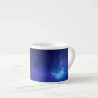 Blank Aqua Blue Celestial Galactic Center Photo Espresso Cup