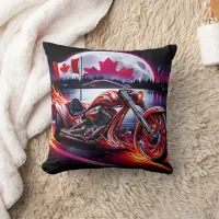 Bold trike by twilight waterside throw pillow