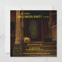 Spooky Haunted House Porch Invitation