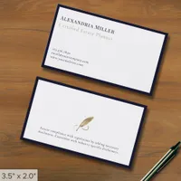 Modern Luxury Quill Business Cards