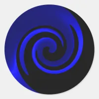 Blue Sapphire Classic Round Sticker