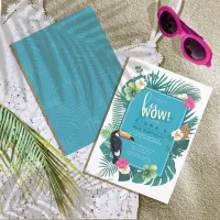 Watercolor Tropical w/Toucan LuWOW! Teal ID577 Invitation