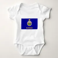 Kansas State Flag Baby Bodysuit