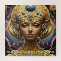 Cosmic Empress: The Celestial Enigma Princess  Jigsaw Puzzle