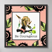 Be Courageous Child's Boho Framed Art