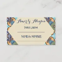 Elegant Mexican Wedding  Place Card