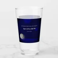 Golf Party Bachelor Party Golfers Navy Blue course Glass