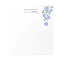 Wildflower personalized floral notepad