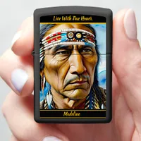 Indigenous Traditional Attire: Artful Touch Zippo Lighter