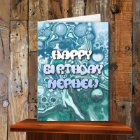 Happy Birthday Nephew |  Abstract Art Card