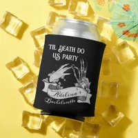 Gothic Bride or Die Til Death Bachelorette Weekend Can Cooler