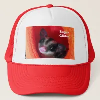 Sugar Glider in Orange Hanging Bed Trucker Hat