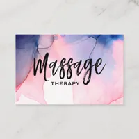 *~* Massage Therapist * Massage Therapy Watercolor Business Card