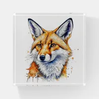 Pretty Watercolor Fox | Animal Lovers Paperweight