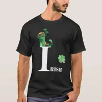 *~* Green IRISH IRELAND Leprechaun Clover  Shoe T-Shirt