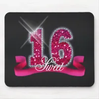 Sweet Sixteen Sparkle Pink ID117 Mouse Pad