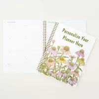 Coneflowers Watercolor Botanical Art Planner