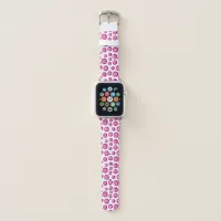 Bingo Crazy Fun Pink and White Apple Watch Band