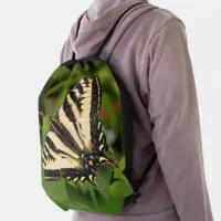 Beautiful Western Tiger Swallowtail Butterfly Drawstring Bag
