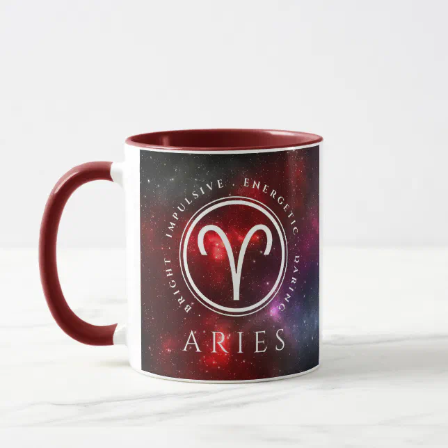 Starfield Aries Ram Western Zodiac Mug