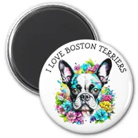 I Love Boston Terriers Magnet