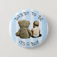 Daddy  to be, Its a boy, Baby Shower Button