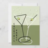 retro Cocktail party Invitation