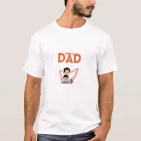 Super Dad Father's Day Tribute Tee - Stylish White