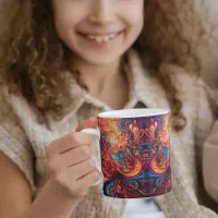 Coffee Mug with Vibrant Abstract Design