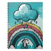 Rainbow and Dog Notebook