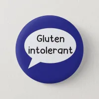 Gluten intolerant celiac coeliac immune disorder button