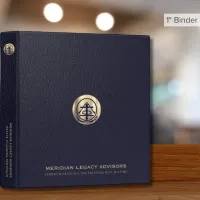 Estate Planning Binder Blue and Gold Logo