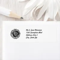 Monogram "O" Monarcha Address Label