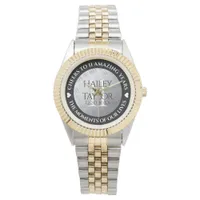 Elegant 11th Steel Wedding Anniversary Watch