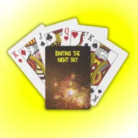 Fireworks of Star Formation Yellow | Poker Cards