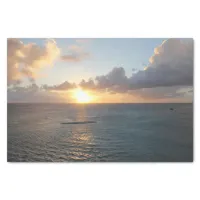 Aruba Scenic Sunset over the Caribbean Sea Tissue Paper