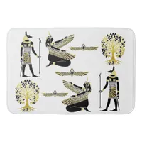 Golden Pharaoh’s Blessing: Ancient Egyptian Art Bath Mat