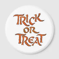 Halloween Trick or Treat Words Magnet