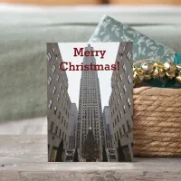 Rockefeller Plaza Christmas Tree Holiday Card